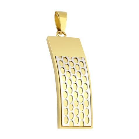 Pendentif doré avec nid dabeille