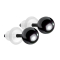 Stud earrings black with ball