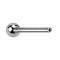 Barra Micro Threadless Barbell argento con sfera