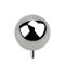 Threadless ball, silver