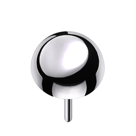 Threadless Kuppel silber