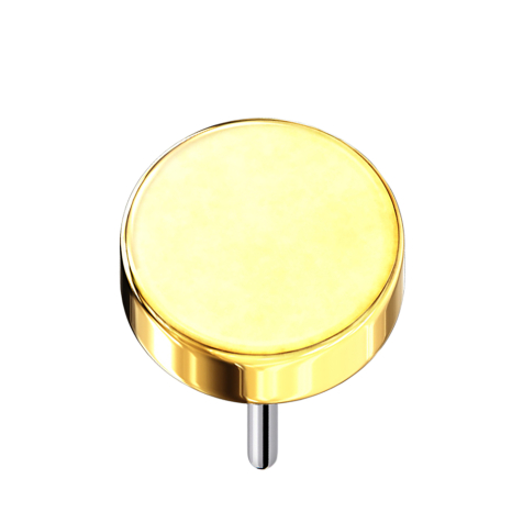 Disco senza filettatura placcato in oro