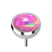 Demi-sphère sans filetage argentée avec...