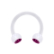 Micro Circular Barbell transparent avec deux boules cristal fuchsia