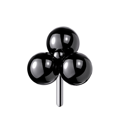 Threadless nero tre sfere