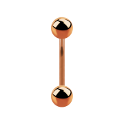 Micro banana rose gold with two balls