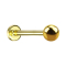 Micro Labret doré avec boule