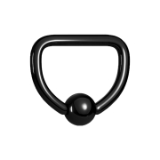 Micro Ball Closure Ring schwarz D