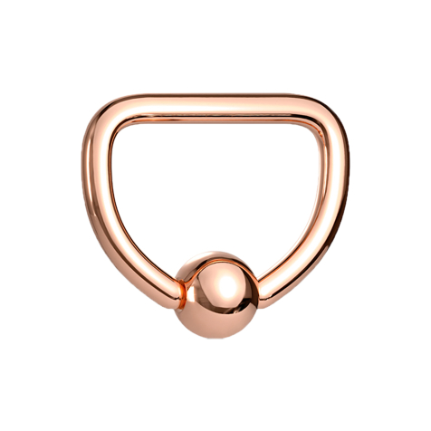 Micro Ball Closure Ring rose gold D
