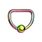 Micro Ball Closure Ring farbig D