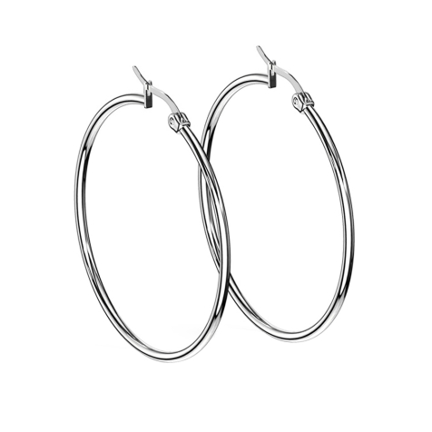 Orecchino rotondo in argento