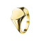 Ring vergoldet Herz flach