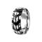 Bague argent motif angulaire
