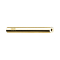 Threadless barbell bar 14k gold