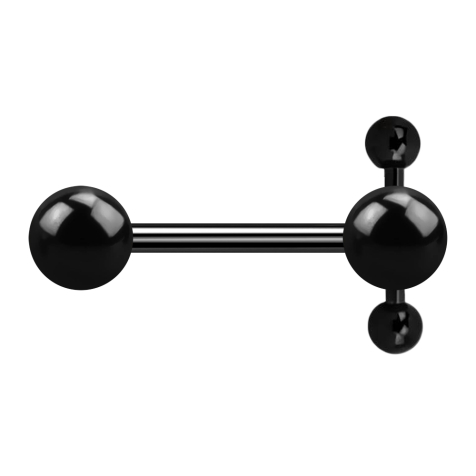 Barbell schwarz Spinner mit Kugel und Kugel mit Barbell