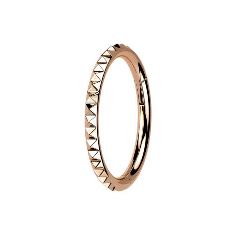 Micro Segmentring klappbar rosegold seitlich Pyramiden