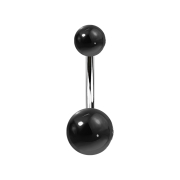 Banana in argento con due sfere di agata