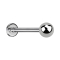 Micro threadless labret silver with ball