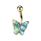 Banana gold-plated abalone butterfly colored