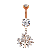 Banana rose gold with two balls crystal silver pendant...