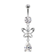 Banana in argento con due sfere Ciondolo in argento con...