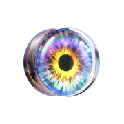Flared plug transparent eye