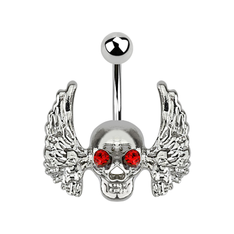 Banana argento con palla Cranio con ali