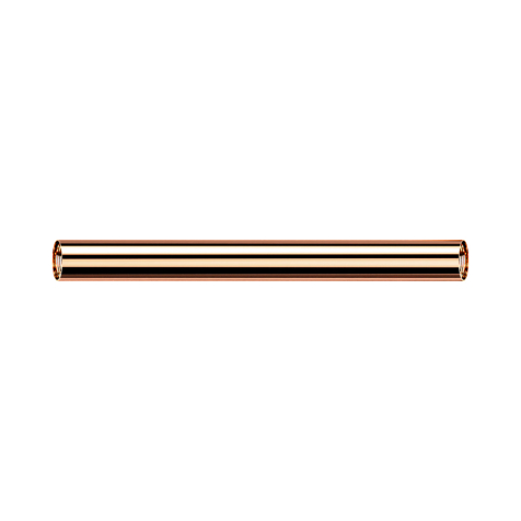 Micro barbell rod rose gold with 0.8 mm internal thread