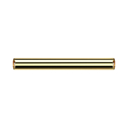 Gold-plated barbell rod with 1.2 mm internal thread