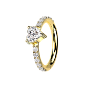 Micro bague segmentée pliable plaquée or...