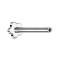 Micro Threadless Labret Bar Flower Silver