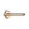 Barretta per labret micro threadless fiore oro rosa