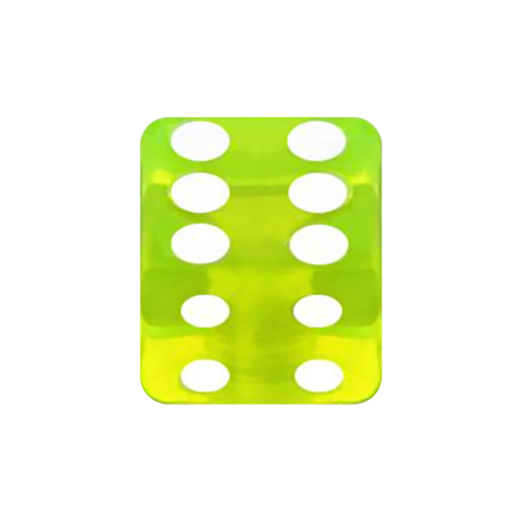 Cubo verde trasparente