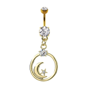 Banana gold-plated with two balls crystal silver pendant...
