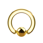 Gold-plated ball closure ring