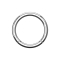 Micro anneau segment pliable argent