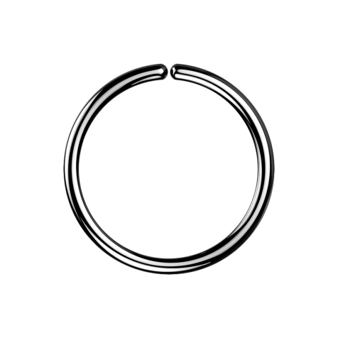 Micro piercing ring, black