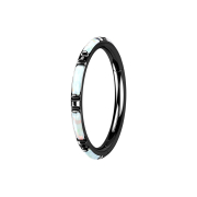 Micro bague segmentée pliable noire avec plusieurs...