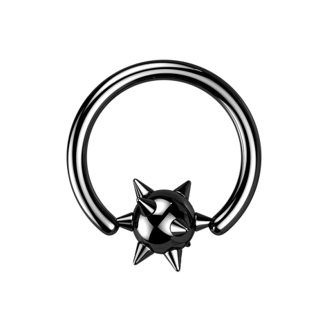 Anello di chiusura palla nera con coni