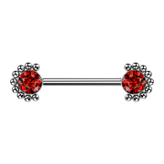 Barbell filetage intérieur argenté face...