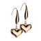 Ohrring rosegold Anhänger Herz