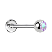 Micro Threadless Labret argenté avec boule de...