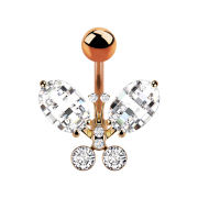 Banana rose gold with butterfly ball