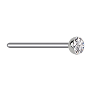 Orecchini a bottone piegati argento cristallo argento