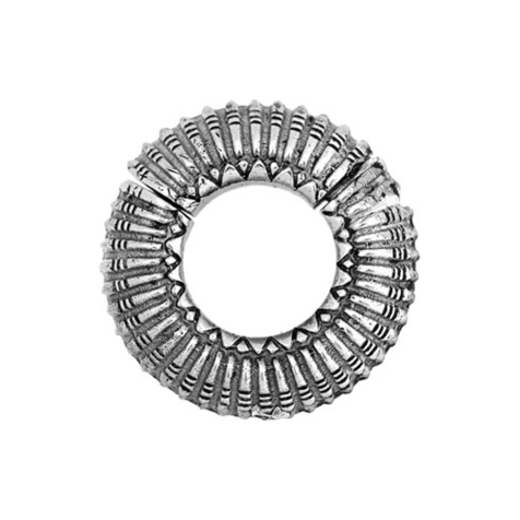 Peso dellorecchio pieghevole in argento scanalato