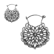 Ohrring silber Blatt