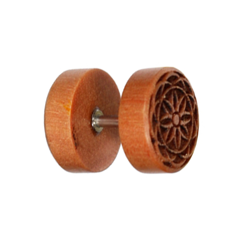 Rosewood fake plug flower