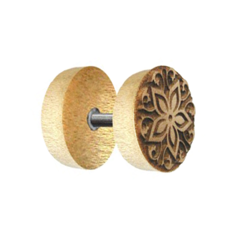 Fake Plug Blume aus Krokodilholz