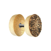 Fake Plug Blume aus Krokodilholz