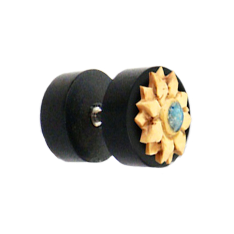 Fake Plug Kokosnuss Blume aus Arang Holz